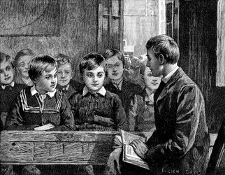 Jongensklas op een Amerikaanse Zondagschool, 1890