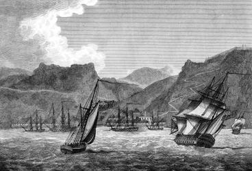 Britse schepen voor St. Helena, 1817