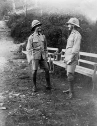 Britse soldaten, Chakrata, India, 1917