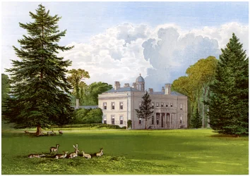 Brockley Hall, Somerset, huis van de familie Smyth-Pigott, ca. 1880