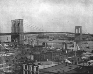 Brooklyn Bridge, New York, VS, ca. 1900
