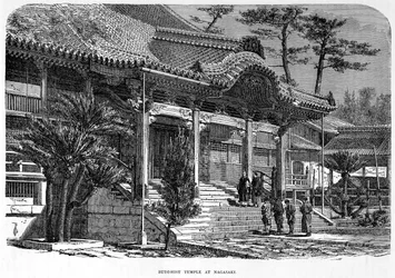 Boeddhistische tempel in Nagasaki, Japan