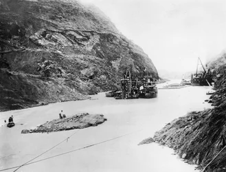 Bouw van het Panamakanaal, Panama, eind 19e-begin 20e eeuw