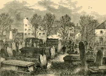 Bunhill Fields Begraafplaats, ca. 1872