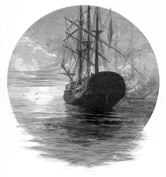Begrafenis van de overblijfselen van kapitein Cook op zee, 1779 1886