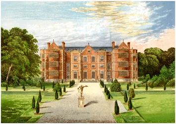 Burton Agnes Hall, Worcestershire, huis van Baronet Boynton, ca. 1880