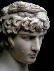 Buste van Antinous, midden 2e eeuw na Christus