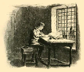 Bij het licht van de maan begon hij zijn taak, 1907
