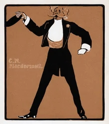 CH MacDermott 1845-1901, music hall ster, late 19e eeuw