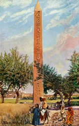 Caïro: De Obelisk van Eliopolis, ca. 1918-1939