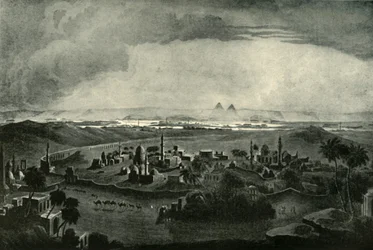 Caïro en de piramides, begin 19de eeuw, 1901