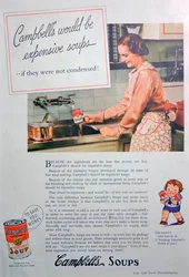 Campbells Soepen advertentie, 1936