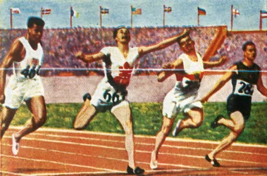 Canadese sprinter Percy Williams, 1928