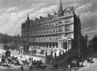 Cannon Street treinstation, City of London, ca. 1870-1878