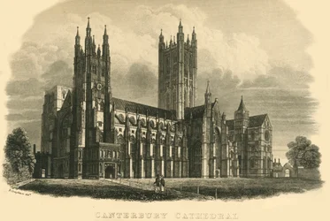 Canterbury Cathedral, begin-midden 19e eeuw