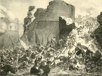 De verovering van Calais door de Fransen onder de hertog van Guise, 1558, 1890