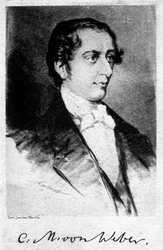 Carl Maria von Weber 1786-1826, Duitse componist, 20e eeuw