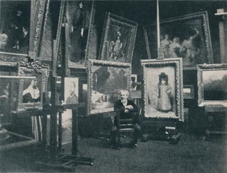 Carolus Duran in zijn studio, ca. 1897
