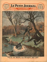 Ganzen vangen met een hengel, 1929