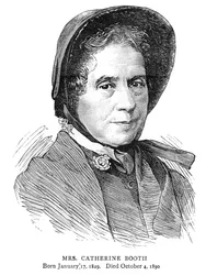 Catherine Booth, vrouw van William Booth, Britse oprichter van het Leger des Heils, 1890
