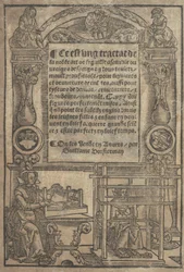 Ce est ung tractat de la noble art de leguille ascavoir ouvraiges de spaigne... titel, na 1527
