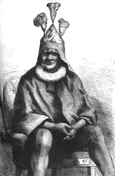 Cetewayo, koning van de Zoeloes, ca. 1880