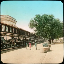 Chandni Chowk, Delhi, India, late 19e of vroege 20e eeuw