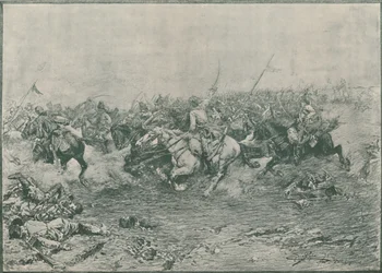 Aanval van de Twaalfde Huzaren bij de Slag bij Marengo, 1800, 1896