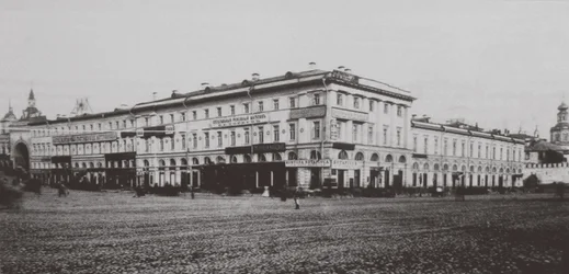 Chelyshev Inn Chelyshi in Moskou, 1880s