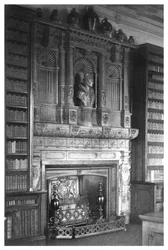 Schouw van de Bibliotheek in Windsor Castle, 1896