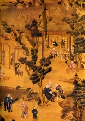 Chinees behang in Coutts Bank