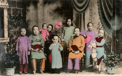 Chinese familie, Hong Kong, 20e eeuw