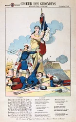Choeur des Girondins, liedblad, Frans-Duitse oorlog, 1870-1871