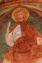 Christus in Glorie. Kathedraal van Nevers, Nevers, Frankrijk
