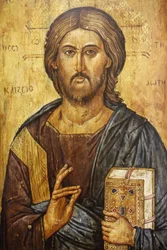 Christus pantocrator schilderij Madrid Spanje