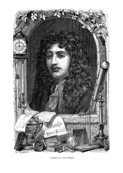 Christiaan Huygens 1629-1695, Nederlandse natuurkundige, wiskundige en astronoom, c1870