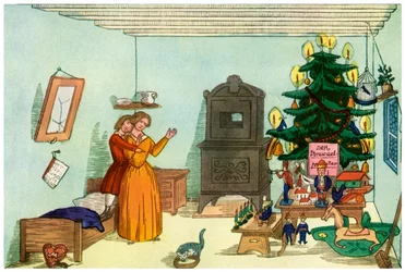 Kersttafereel uit Koning Notenkraker door Heinrich Hoffmann, 1853 1956