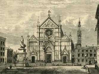 Kerk van Santa Croce, Florence, 1890