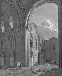 Kerk van St. Bartholomew the Great in West Smithfield, City of London, 1822 1906