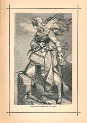 Tsjerkessische vrouwen vechten voor Schamyl tegen Russische invasie, 1839
