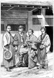 Burgers van Tokio, Japan, 1895
