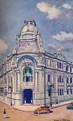 Hoofdkantoor van de burgerpolitie, Rio, 1914