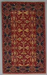 Klassiek Turks Tapijt met het Lotto-patroon, 1600-1650