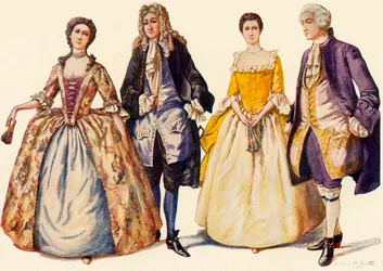 Kleding van koningin Anne en George I, 1702-1725, 1903, 1937