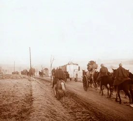 Konvooi, Genicourt, Noord-Frankrijk, 1916