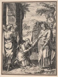 Kopie van Cornelis Cort: Christus Geeft de Sleutel van de Kerk aan Sint Petrus, ca. 1567
