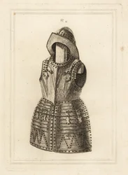 Corcelet of harnas van heldere arquebus en morion helm uit de Tower of London