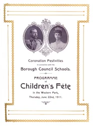 Kroningsfestiviteiten in verband met de Borough Council Schools, 1911, 1917