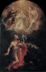 Kroning van de Maagd met de heilige Johannes de Doper