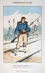 Corps Francs des Chemin de Fer, Beleg van Parijs